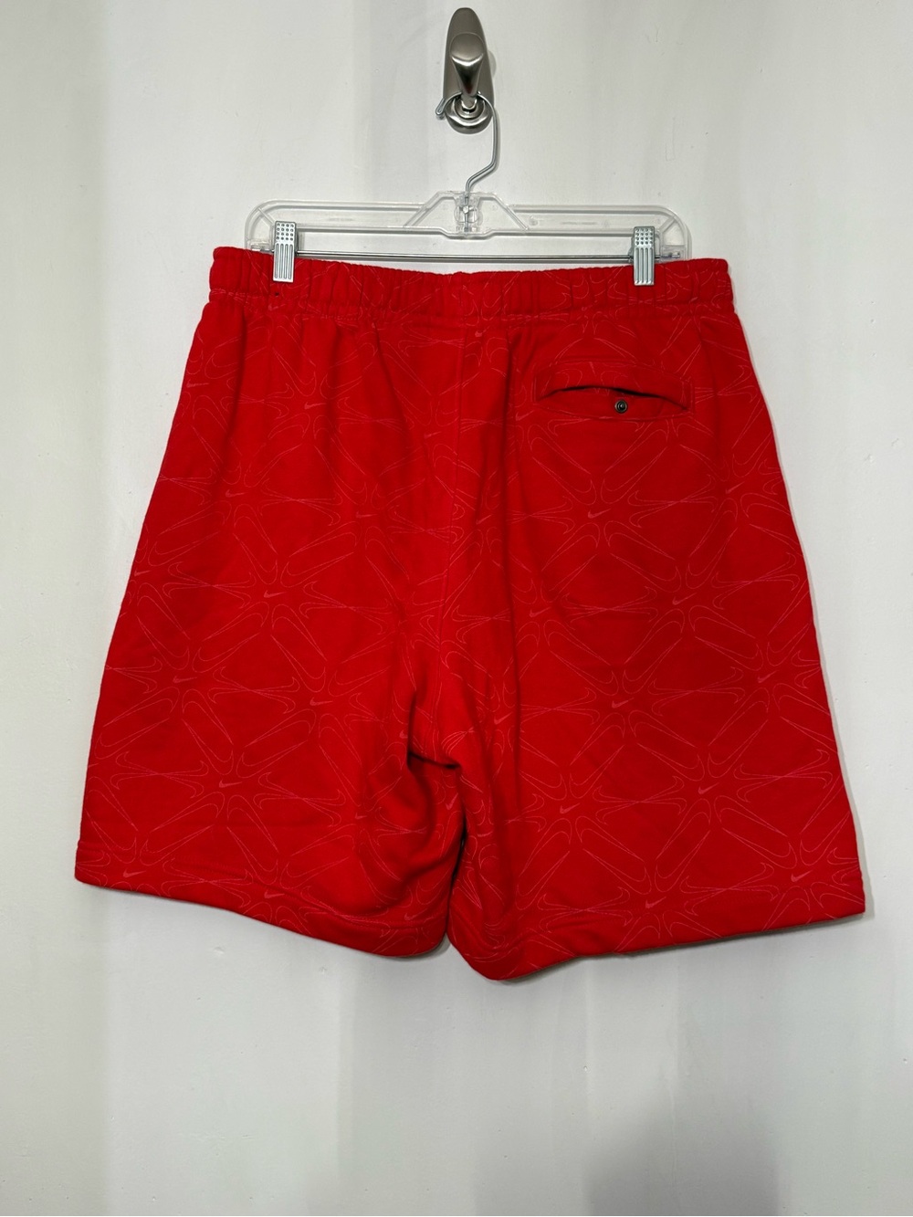 Nike Men's Sportswear Club Fleece BB AOP Sweat Shorts Red Gym Athleisure XL - Picture 3 of 10